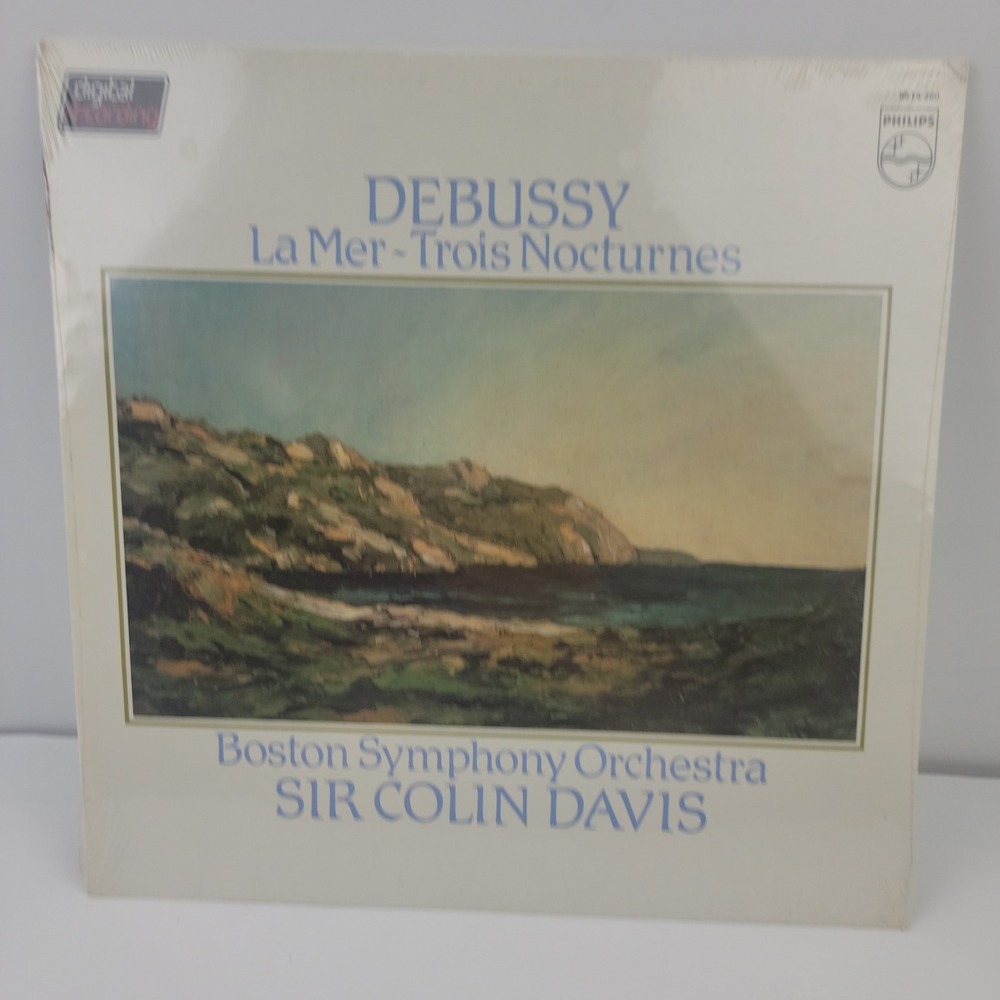 Debussy La Mer Trois Nocturnes Philips 6514 260 Sir Colin Davis BSO Sealed LP